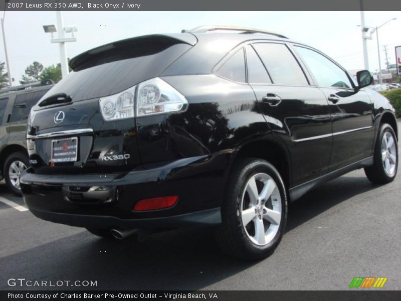 Black Onyx / Ivory 2007 Lexus RX 350 AWD