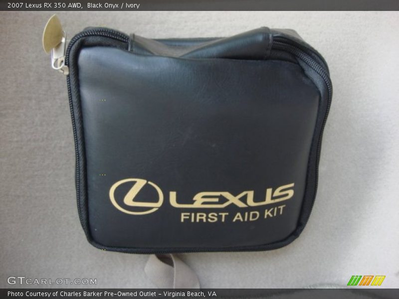Black Onyx / Ivory 2007 Lexus RX 350 AWD