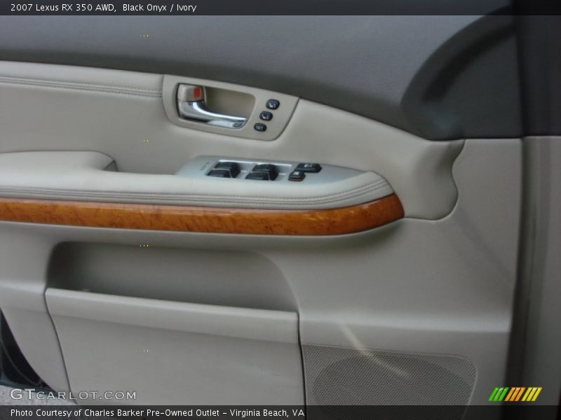 Black Onyx / Ivory 2007 Lexus RX 350 AWD