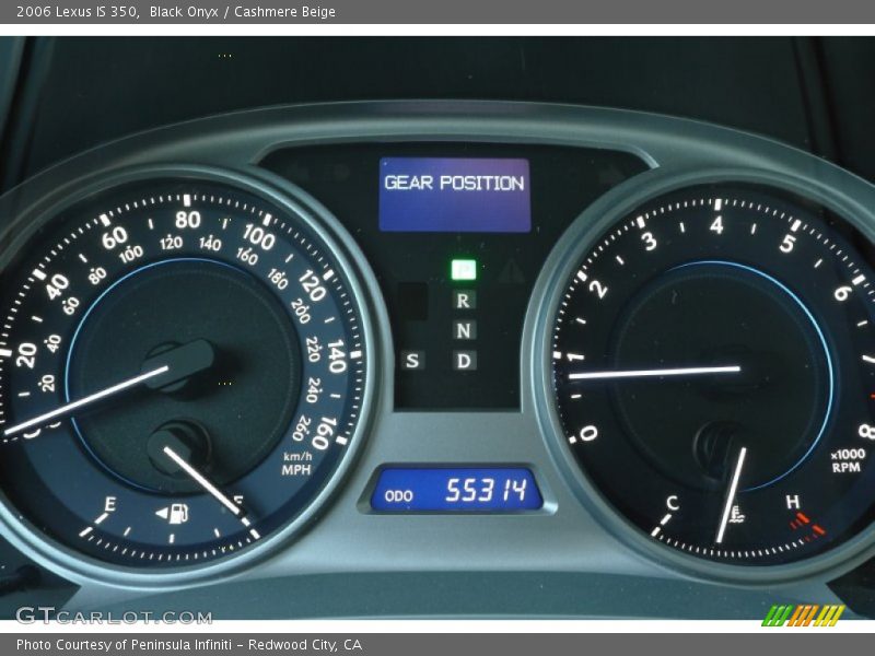 Black Onyx / Cashmere Beige 2006 Lexus IS 350