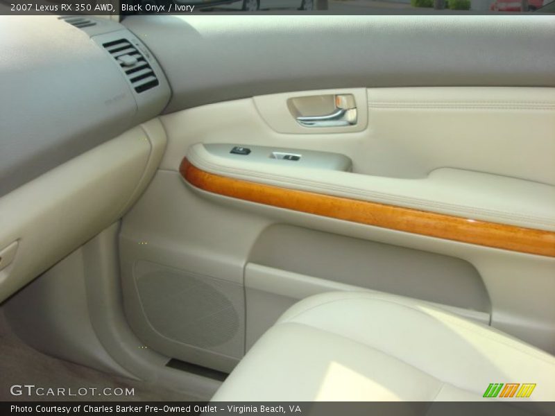 Black Onyx / Ivory 2007 Lexus RX 350 AWD