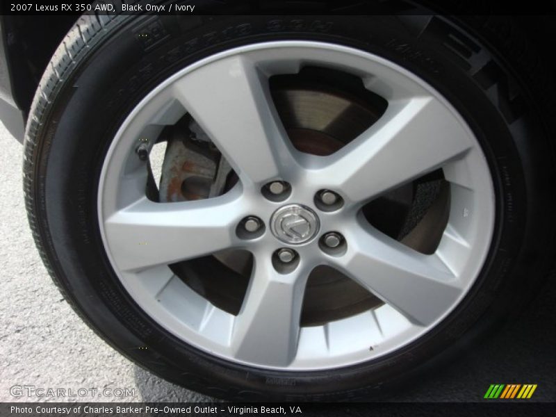 Black Onyx / Ivory 2007 Lexus RX 350 AWD