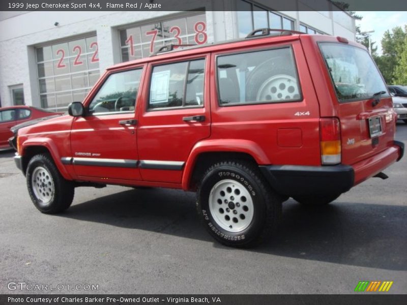 Flame Red / Agate 1999 Jeep Cherokee Sport 4x4