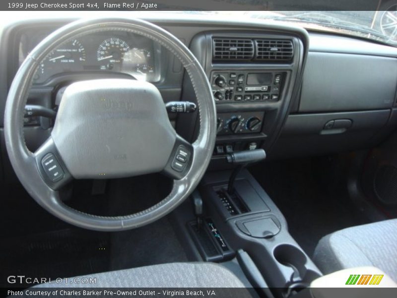 Flame Red / Agate 1999 Jeep Cherokee Sport 4x4