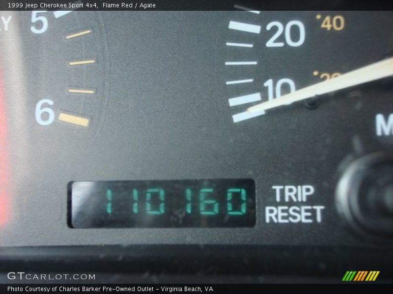 Flame Red / Agate 1999 Jeep Cherokee Sport 4x4