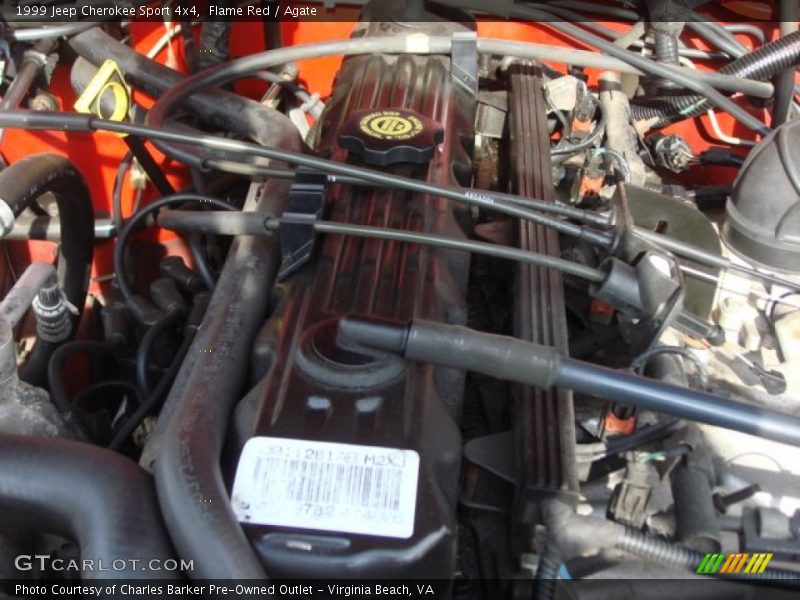 Flame Red / Agate 1999 Jeep Cherokee Sport 4x4