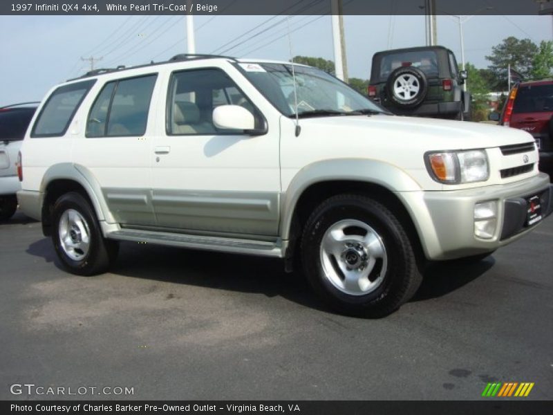 White Pearl Tri-Coat / Beige 1997 Infiniti QX4 4x4