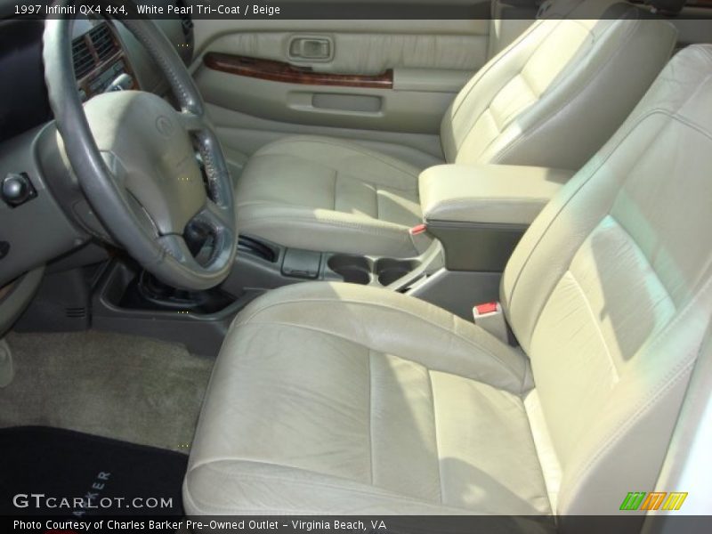 White Pearl Tri-Coat / Beige 1997 Infiniti QX4 4x4