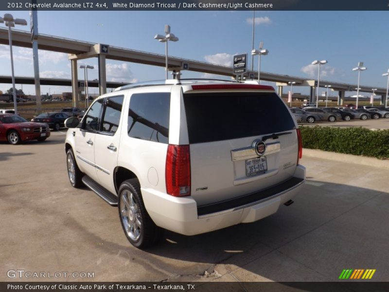 White Diamond Tricoat / Dark Cashmere/Light Cashmere 2012 Chevrolet Avalanche LTZ 4x4