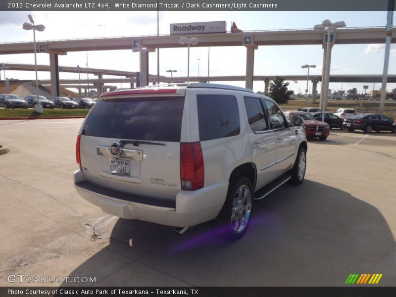 White Diamond Tricoat / Dark Cashmere/Light Cashmere 2012 Chevrolet Avalanche LTZ 4x4