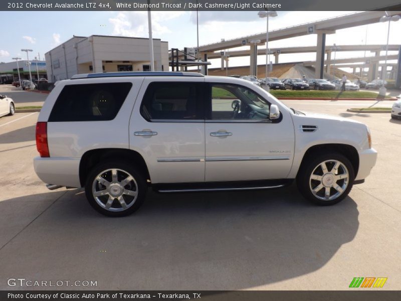 White Diamond Tricoat / Dark Cashmere/Light Cashmere 2012 Chevrolet Avalanche LTZ 4x4