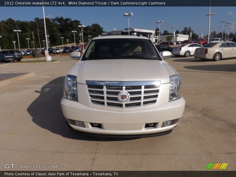 White Diamond Tricoat / Dark Cashmere/Light Cashmere 2012 Chevrolet Avalanche LTZ 4x4