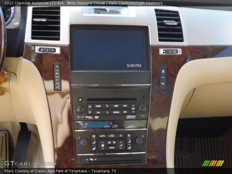 White Diamond Tricoat / Dark Cashmere/Light Cashmere 2012 Chevrolet Avalanche LTZ 4x4