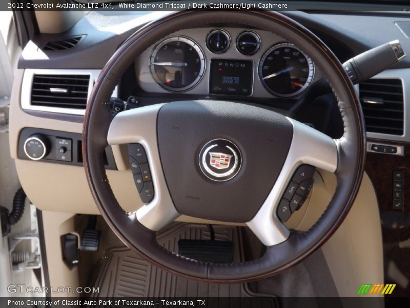 White Diamond Tricoat / Dark Cashmere/Light Cashmere 2012 Chevrolet Avalanche LTZ 4x4