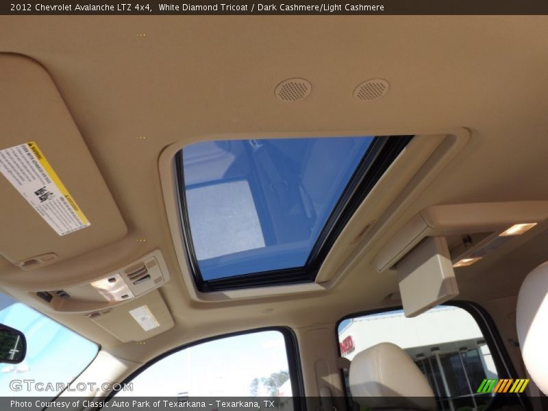 White Diamond Tricoat / Dark Cashmere/Light Cashmere 2012 Chevrolet Avalanche LTZ 4x4
