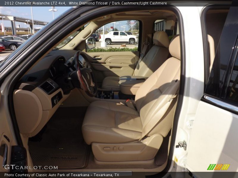 White Diamond Tricoat / Dark Cashmere/Light Cashmere 2012 Chevrolet Avalanche LTZ 4x4
