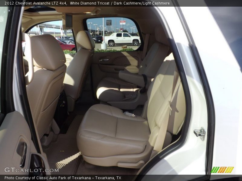 White Diamond Tricoat / Dark Cashmere/Light Cashmere 2012 Chevrolet Avalanche LTZ 4x4