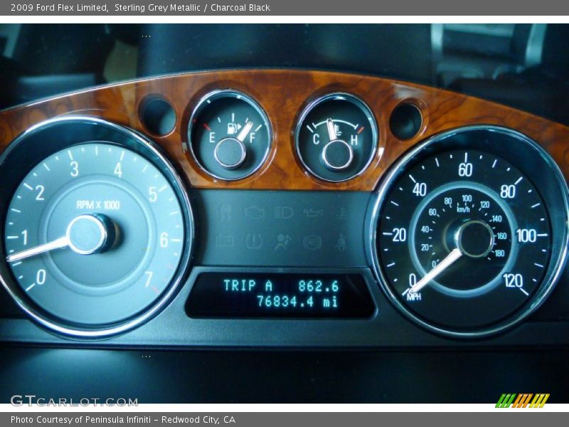 Sterling Grey Metallic / Charcoal Black 2009 Ford Flex Limited