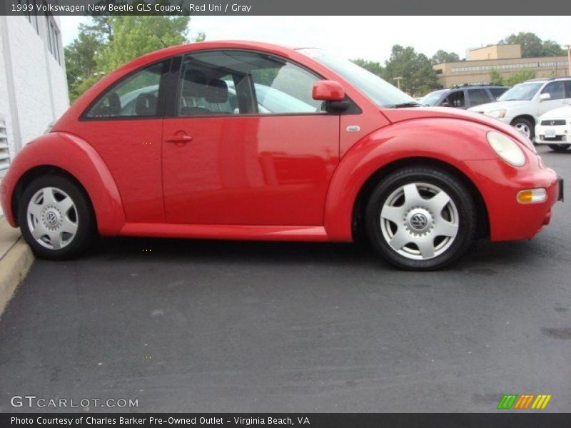 Red Uni / Gray 1999 Volkswagen New Beetle GLS Coupe