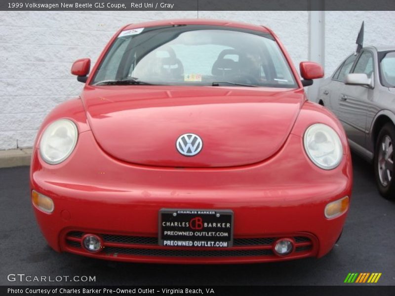 Red Uni / Gray 1999 Volkswagen New Beetle GLS Coupe