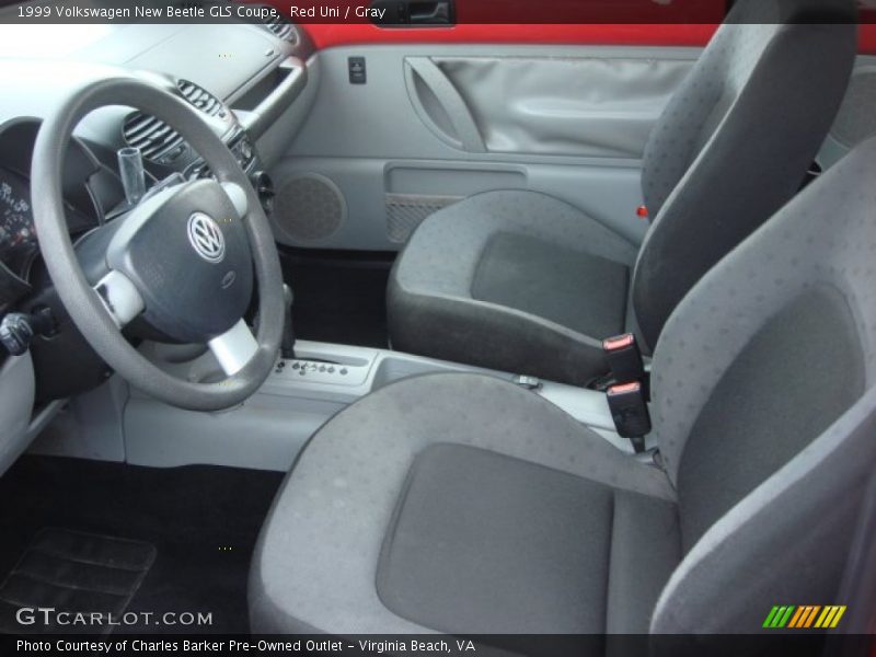 Red Uni / Gray 1999 Volkswagen New Beetle GLS Coupe