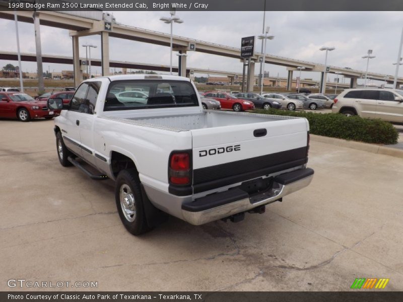 Bright White / Gray 1998 Dodge Ram 2500 Laramie Extended Cab