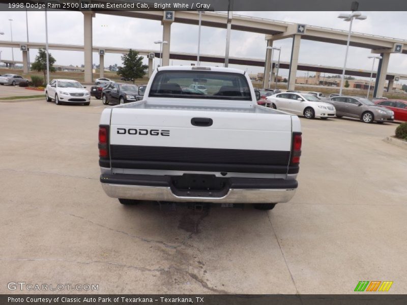 Bright White / Gray 1998 Dodge Ram 2500 Laramie Extended Cab