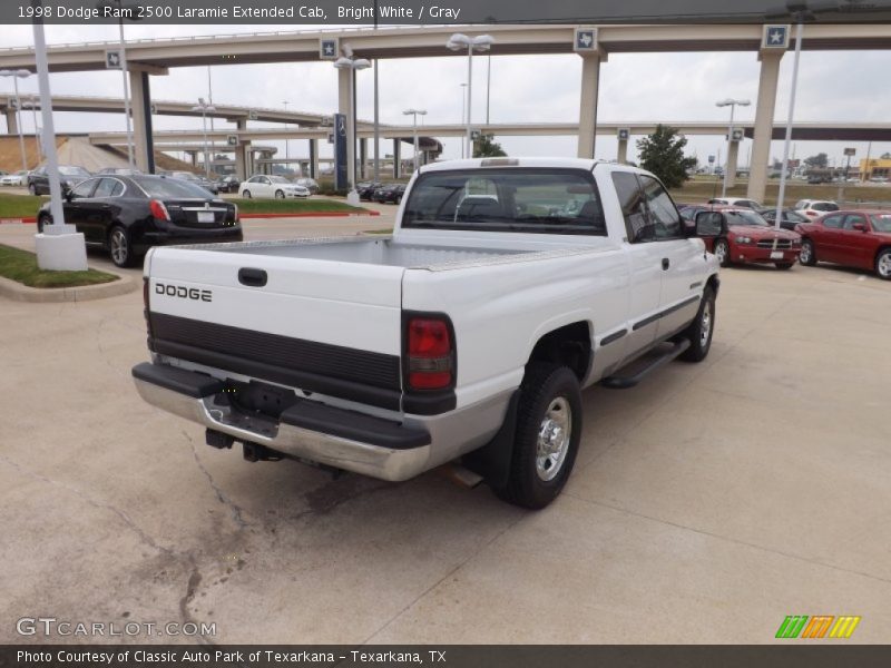 Bright White / Gray 1998 Dodge Ram 2500 Laramie Extended Cab