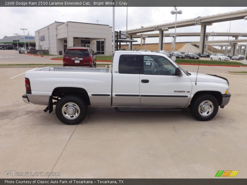 Bright White / Gray 1998 Dodge Ram 2500 Laramie Extended Cab