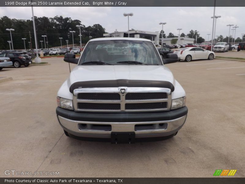 Bright White / Gray 1998 Dodge Ram 2500 Laramie Extended Cab