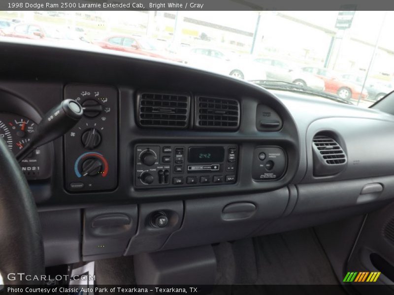 Bright White / Gray 1998 Dodge Ram 2500 Laramie Extended Cab