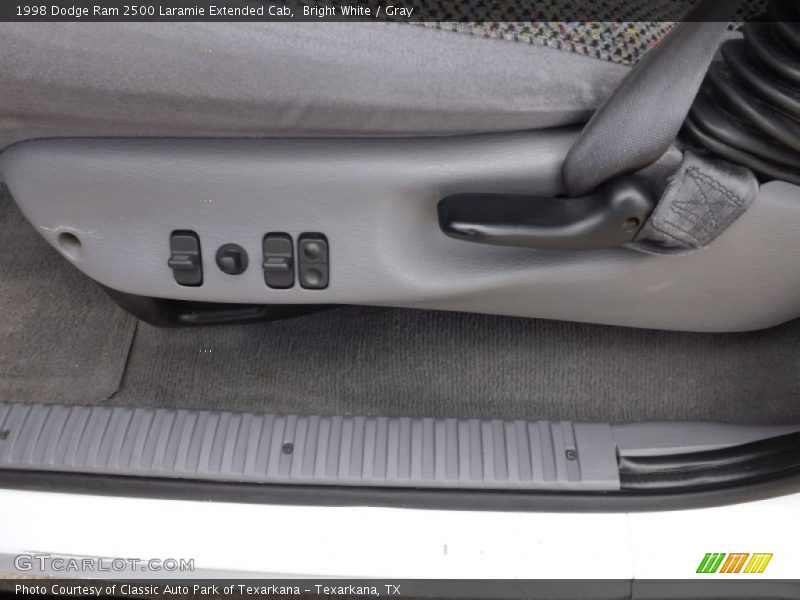 Bright White / Gray 1998 Dodge Ram 2500 Laramie Extended Cab