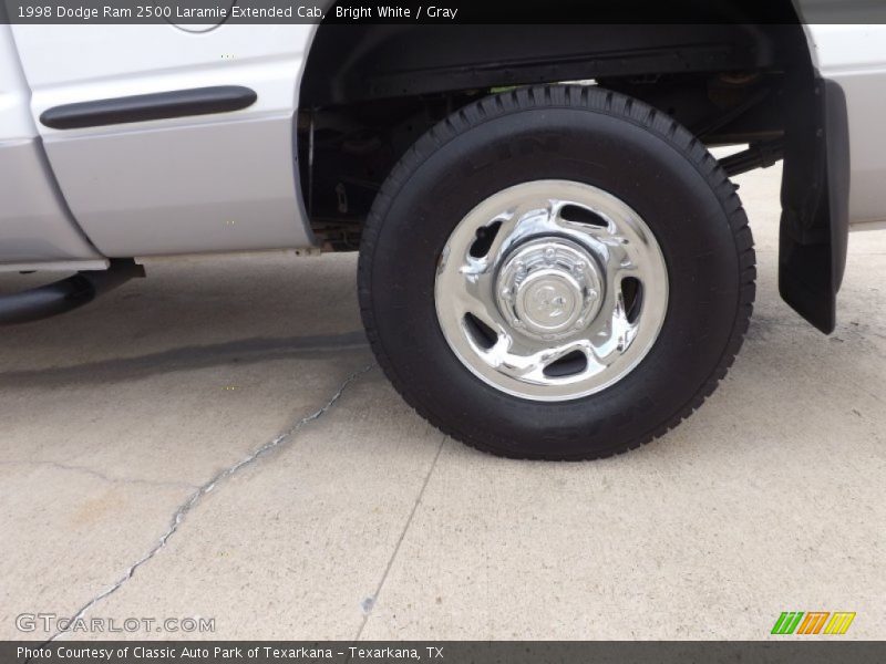 Bright White / Gray 1998 Dodge Ram 2500 Laramie Extended Cab