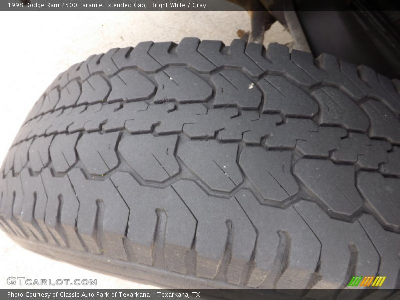 Bright White / Gray 1998 Dodge Ram 2500 Laramie Extended Cab