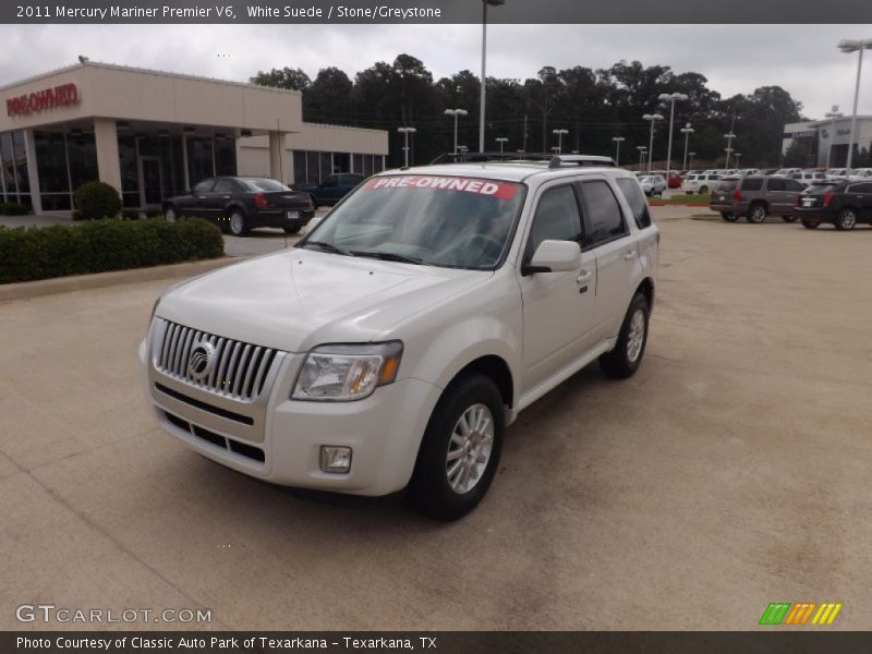 White Suede / Stone/Greystone 2011 Mercury Mariner Premier V6