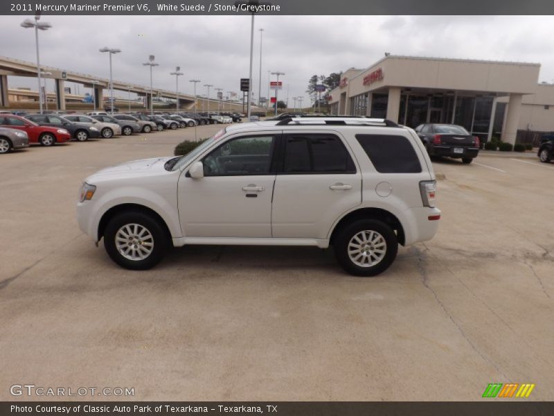 White Suede / Stone/Greystone 2011 Mercury Mariner Premier V6