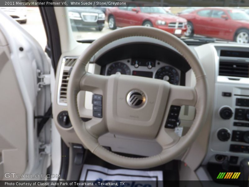 White Suede / Stone/Greystone 2011 Mercury Mariner Premier V6