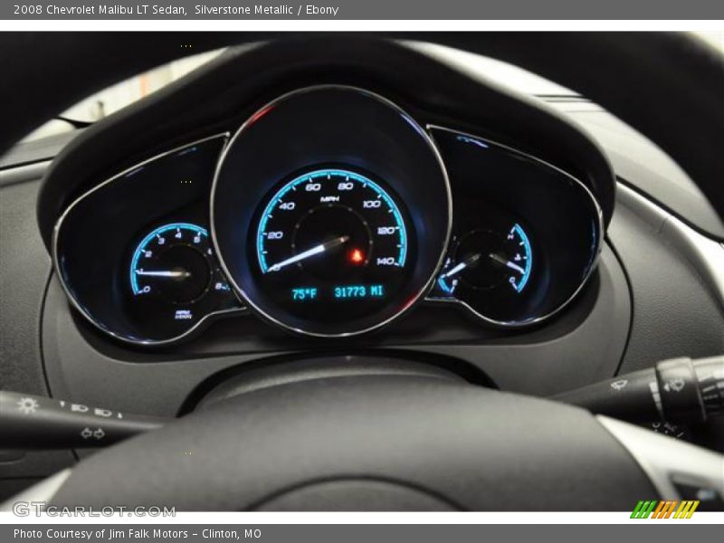 Silverstone Metallic / Ebony 2008 Chevrolet Malibu LT Sedan