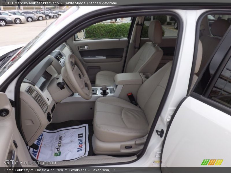White Suede / Stone/Greystone 2011 Mercury Mariner Premier V6