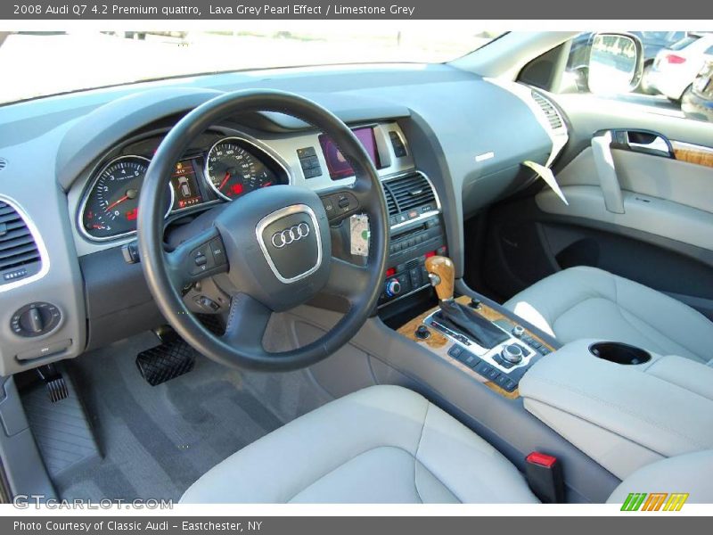 Lava Grey Pearl Effect / Limestone Grey 2008 Audi Q7 4.2 Premium quattro