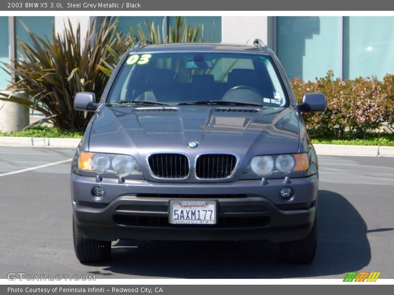 Steel Grey Metallic / Black 2003 BMW X5 3.0i