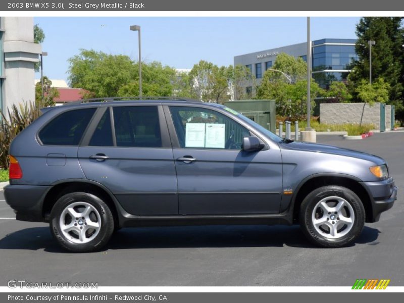 Steel Grey Metallic / Black 2003 BMW X5 3.0i