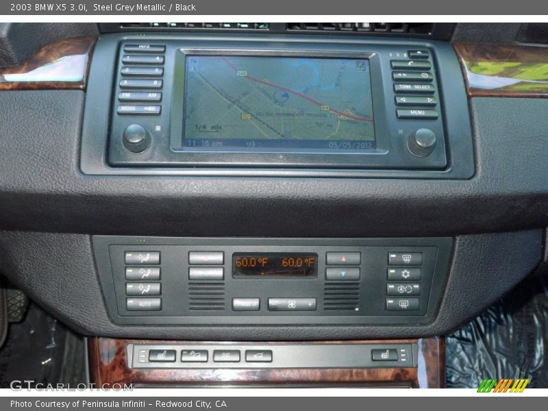 Steel Grey Metallic / Black 2003 BMW X5 3.0i