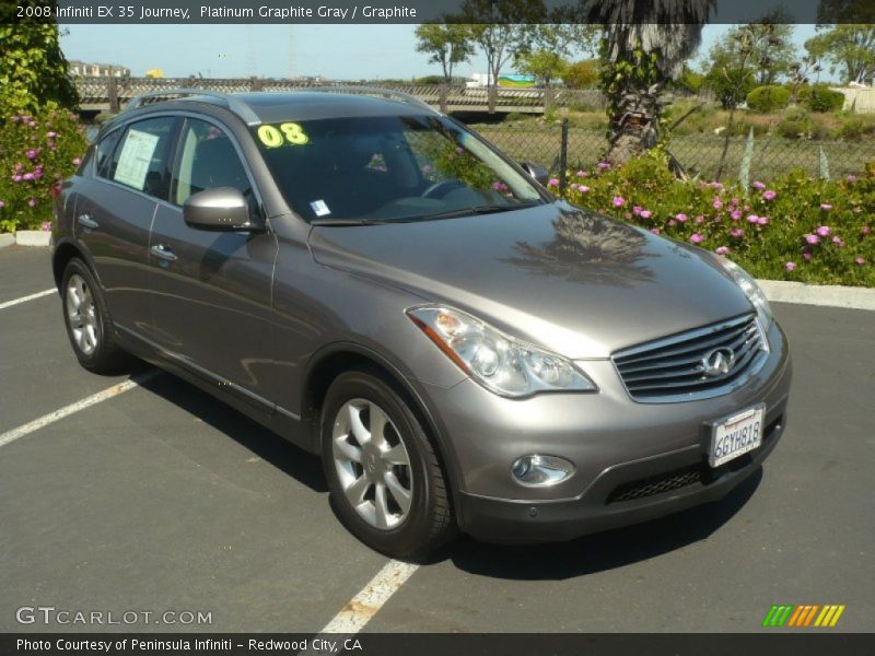 Platinum Graphite Gray / Graphite 2008 Infiniti EX 35 Journey
