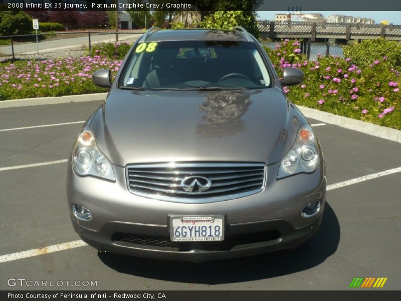 Platinum Graphite Gray / Graphite 2008 Infiniti EX 35 Journey