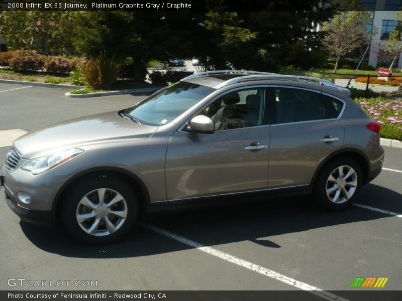 Platinum Graphite Gray / Graphite 2008 Infiniti EX 35 Journey
