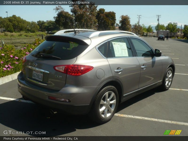 Platinum Graphite Gray / Graphite 2008 Infiniti EX 35 Journey