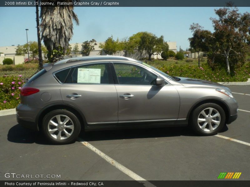 Platinum Graphite Gray / Graphite 2008 Infiniti EX 35 Journey
