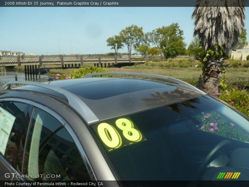 Platinum Graphite Gray / Graphite 2008 Infiniti EX 35 Journey