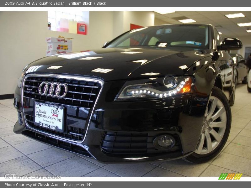 Brilliant Black / Black 2009 Audi A4 3.2 quattro Sedan